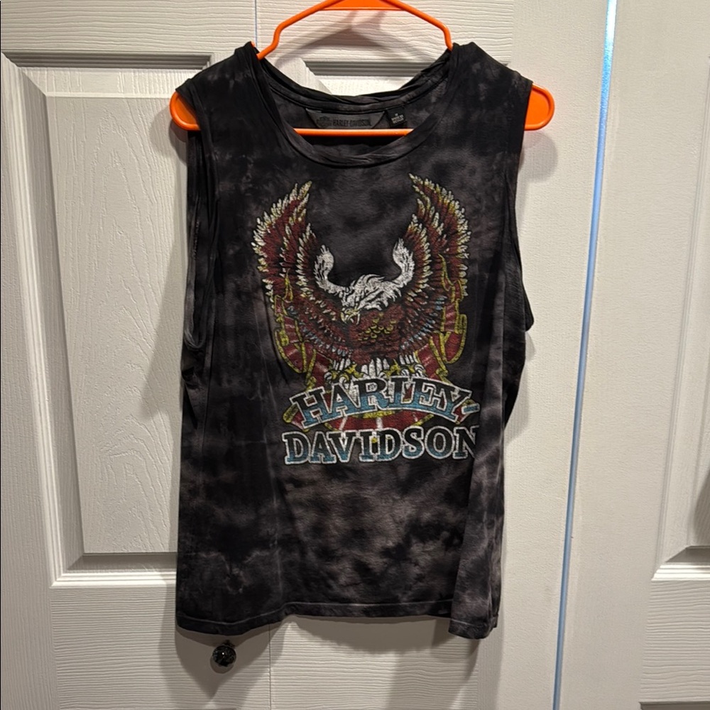 Harley-Davidson Black Tank Top with Winged Emblem